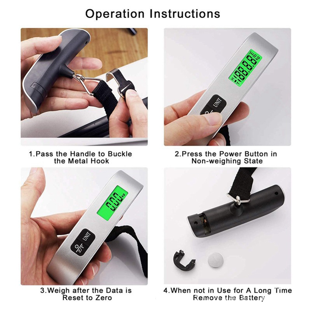 Luggage Scale Hanging - Цифровые подвесные весы ABRT-LCD для багажа
