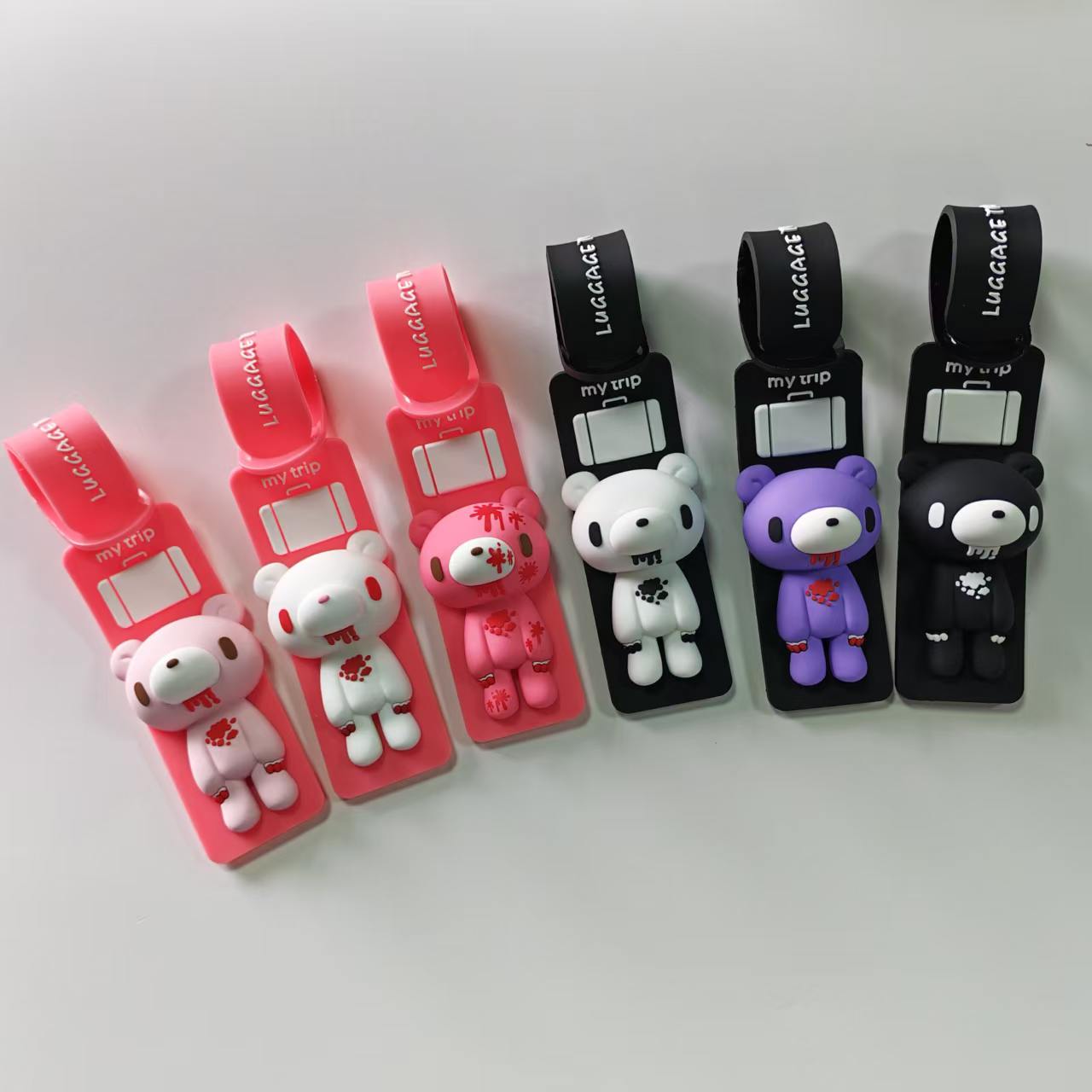 Travel Accessories List - Милый мультяшный силиконовый брелок для багажа