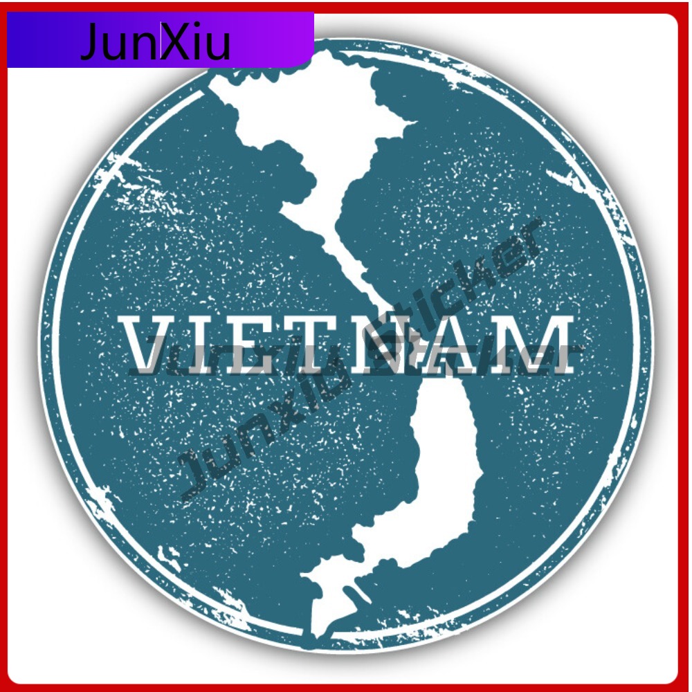 Travel Accessories Vietnam - Креативная наклейка с картой Вьетнама, автомобильный