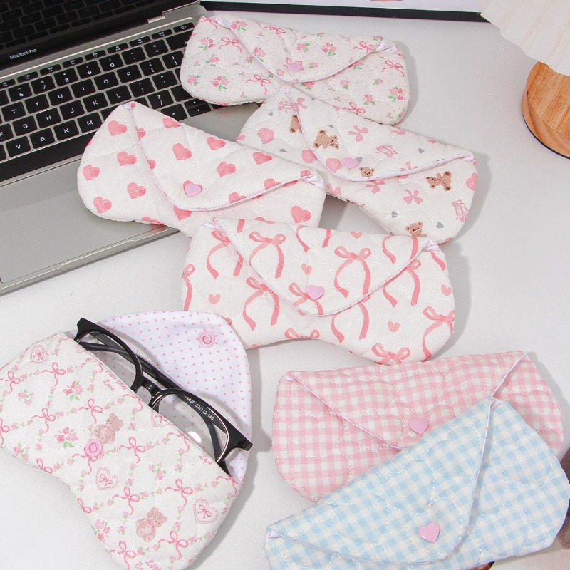 Travel Accessories Pouch For Women - Мягкий чехол для очков в корейском