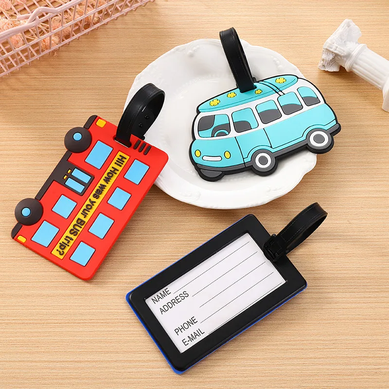 Travel Accessories International - Милые мультяшные автомобили, ПВХ, силиконовые багажные