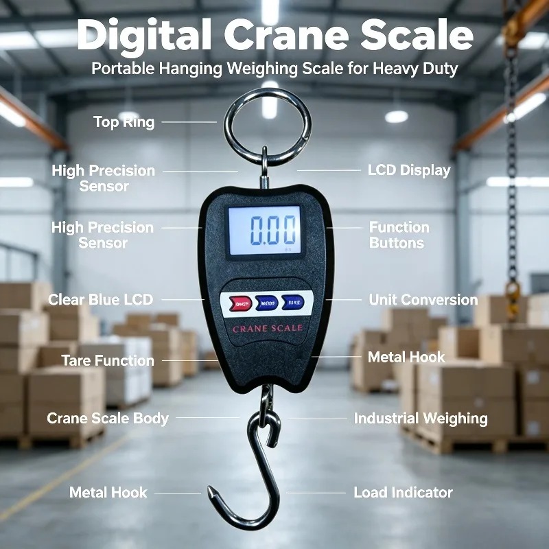 Luggage Scale Hanging - Портативные цифровые подвесные весы на 200