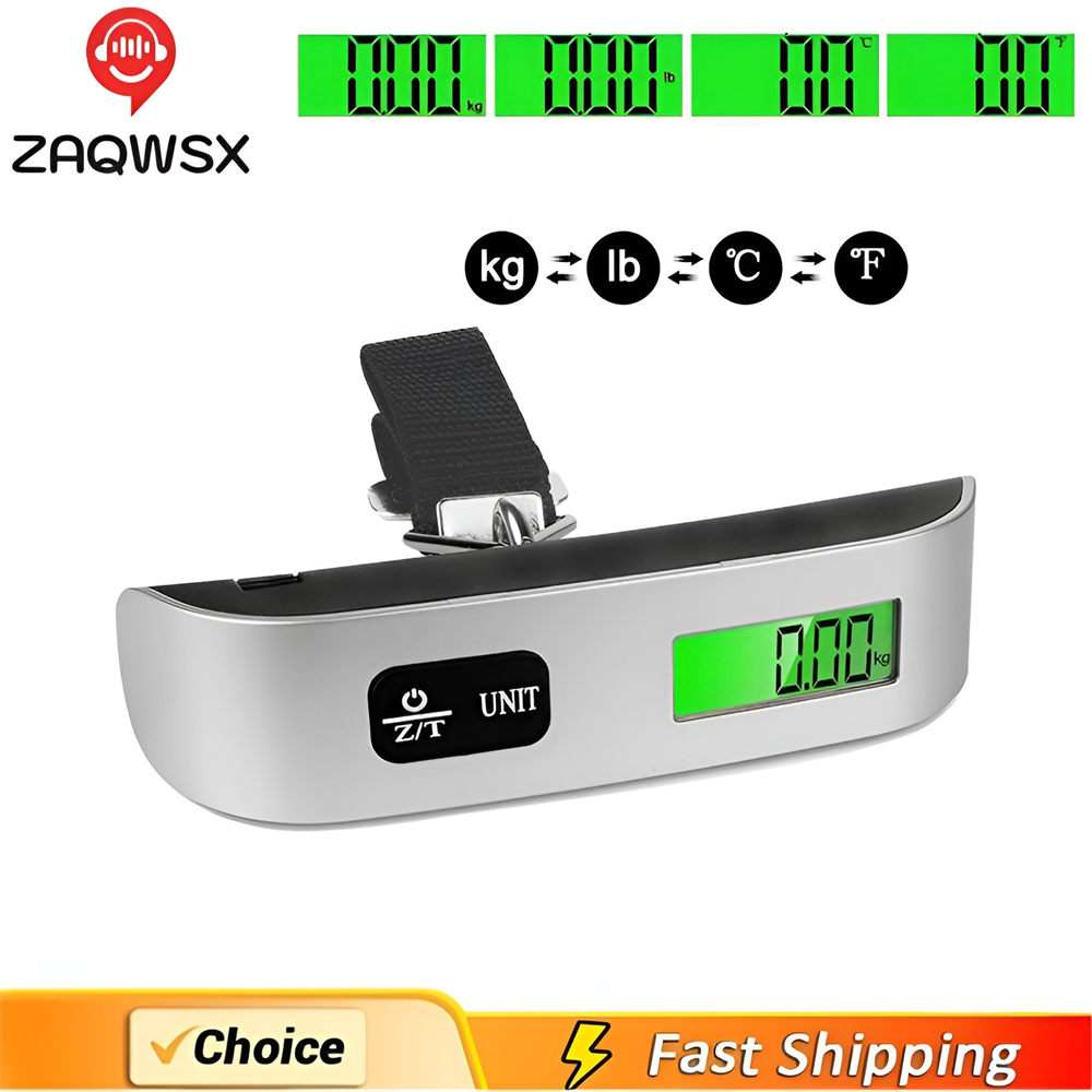 Luggage Scale Hanging - Портативные весы, цифровой ЖК-дисплей, 110 фунтов/50