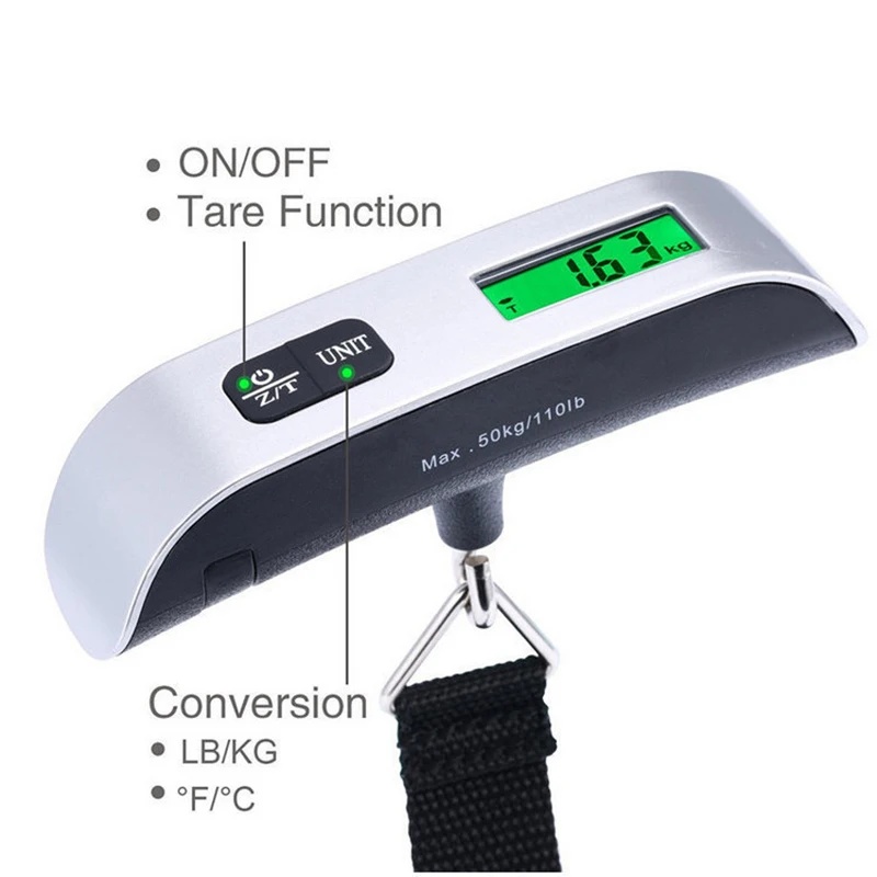 Цифровой ЖК-дисплей, электронн – обзор и цена Luggage Scale Hanging