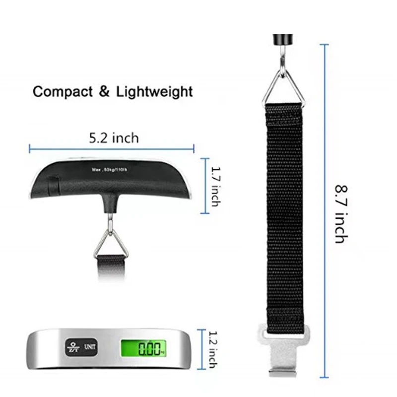 Цифровой ЖК-дисплей, электронн – обзор и цена Luggage Scale Hanging