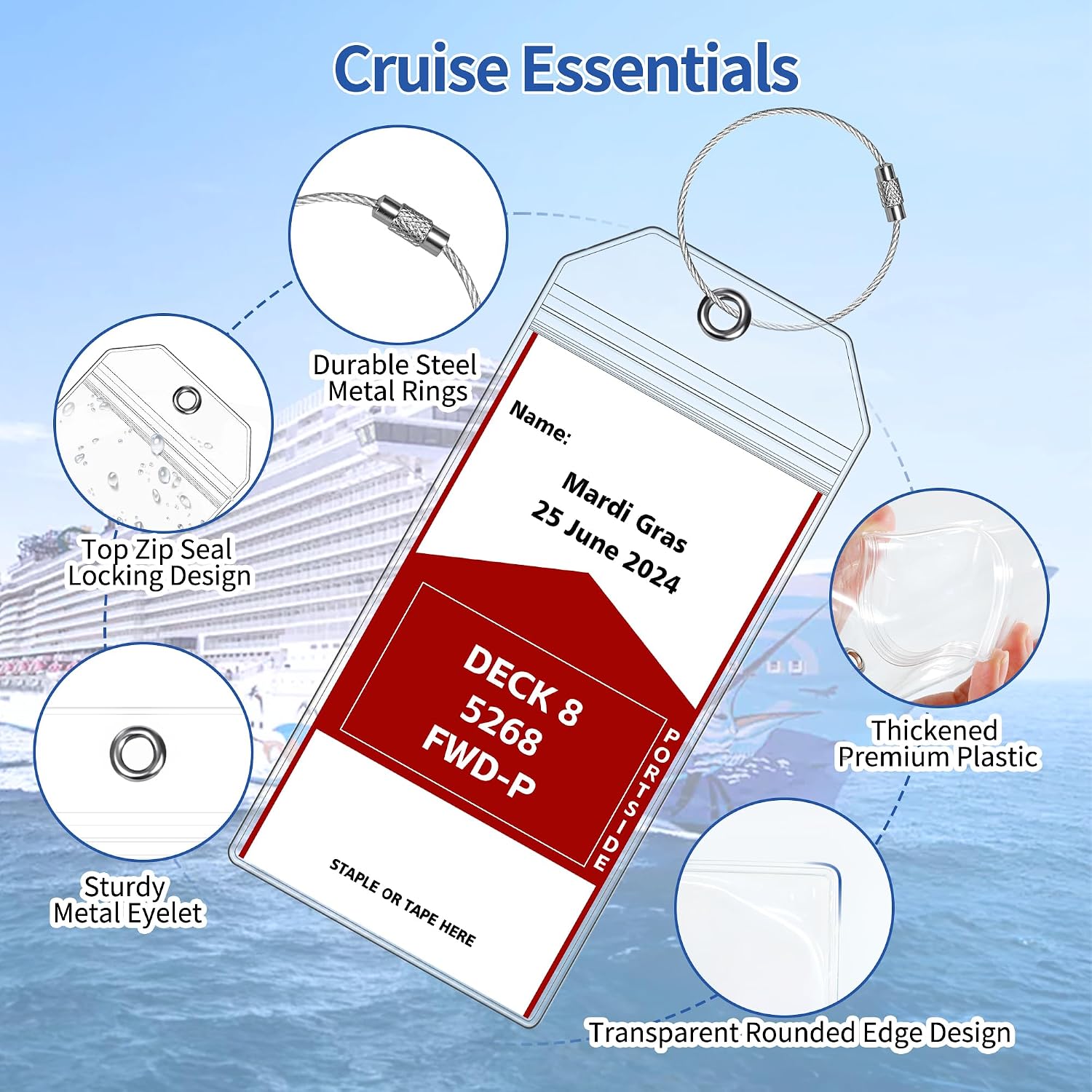 6 шт. багажных бирок из ПВХ ра – обзор и цена Travel Accessories International