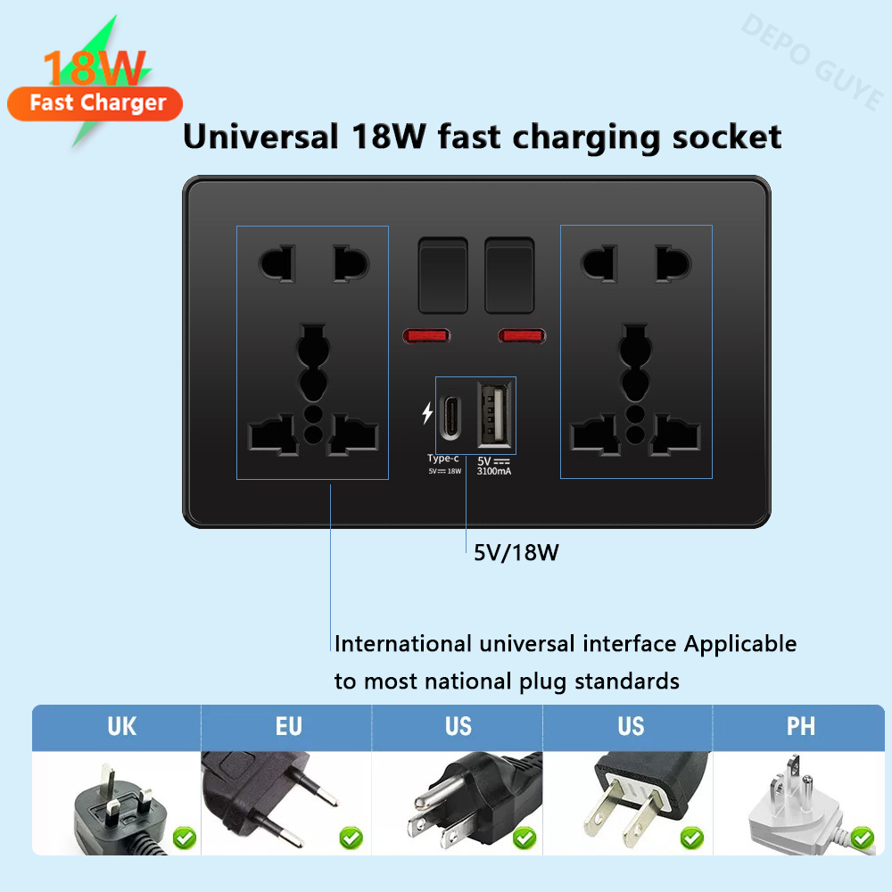 Универсальная черная розетка U – обзор и цена Travel Accessories Uk